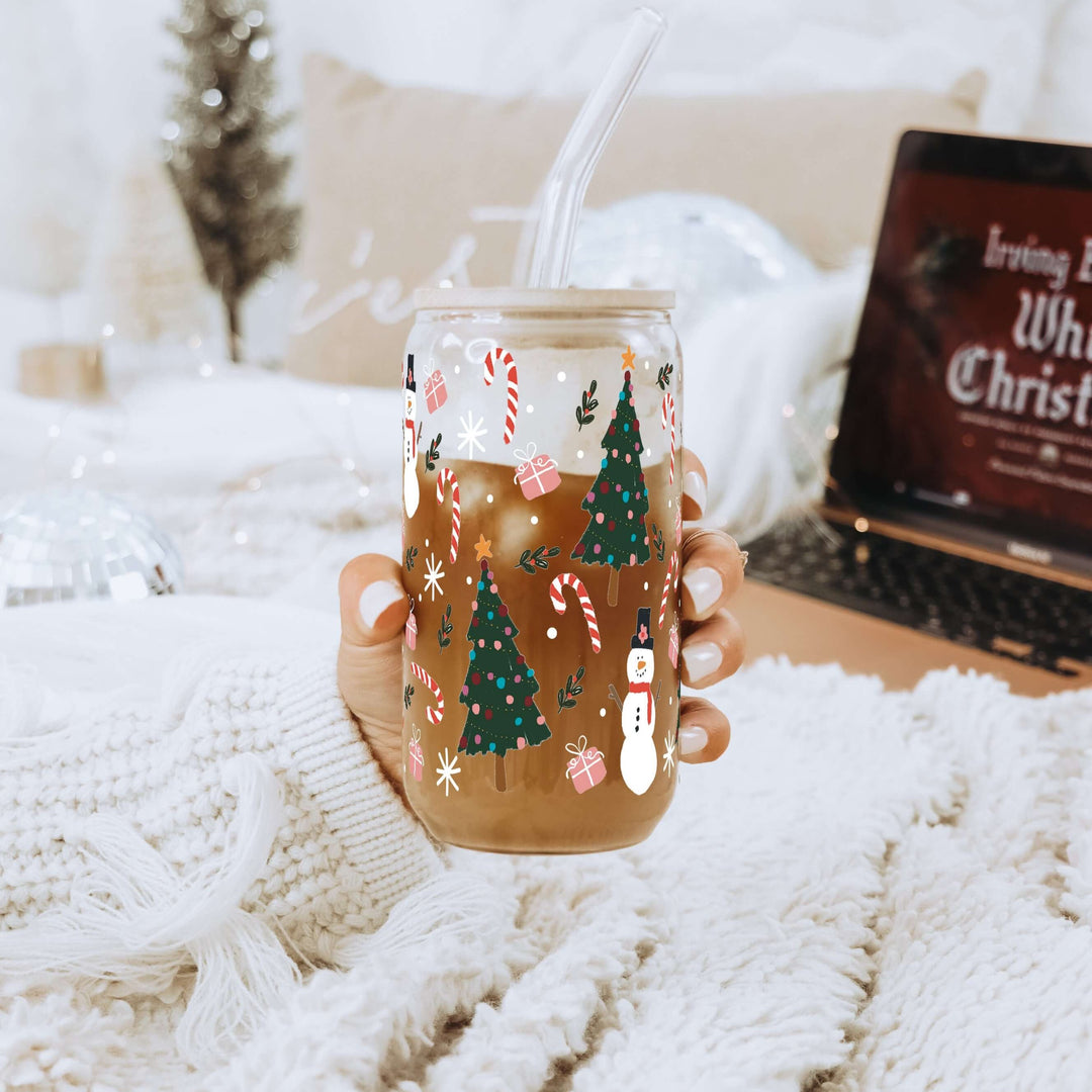 Jolly Little Christmas Cup with Lid & Straw