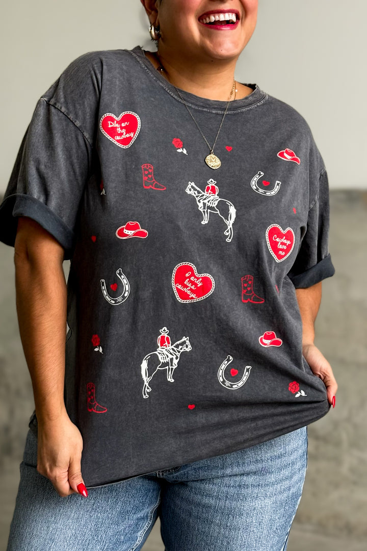 Cowboy Love Collage Tee
