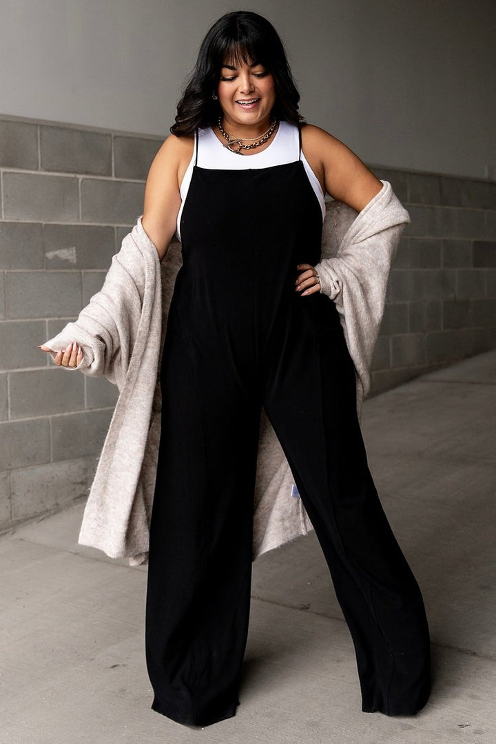 Miranda Jumpsuit - Black - Mindy Mae's Marketcomfy cute hoodies