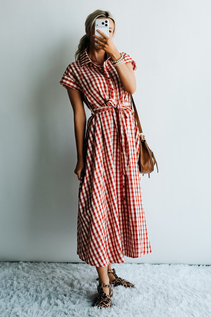 Greta Plaid Dress