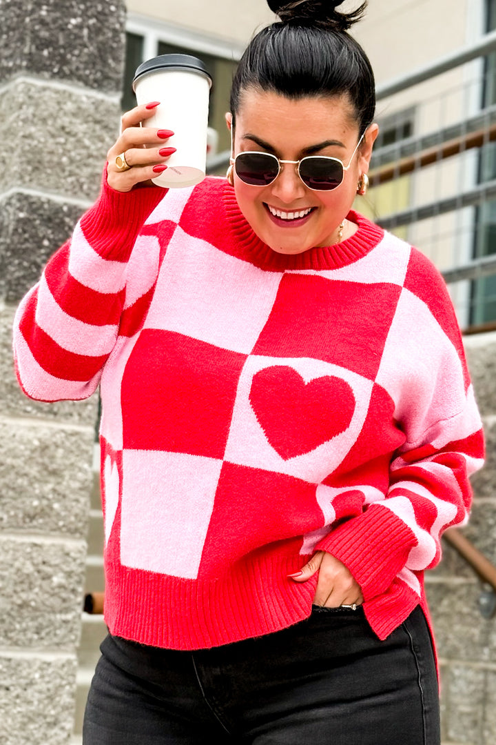 Checked Into Love Sweater
