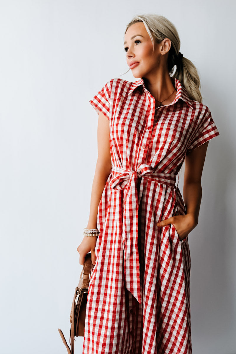 Greta Plaid Dress