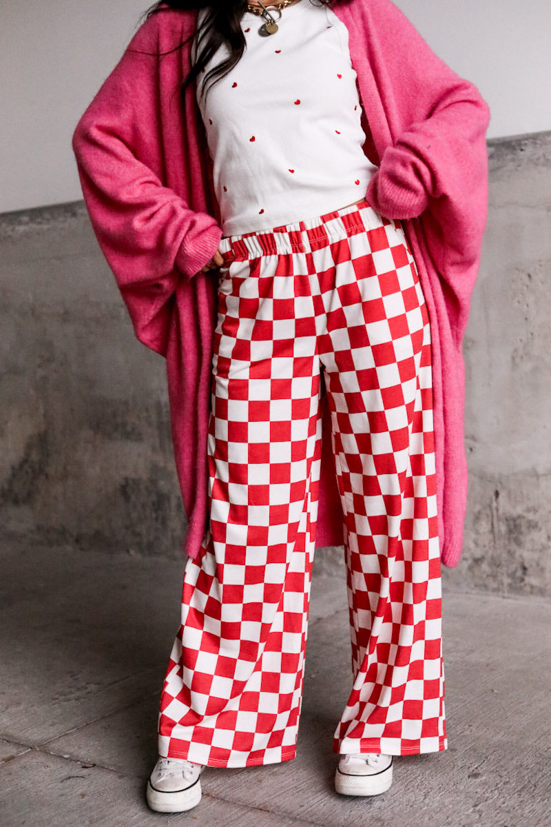 Checkmate Pants - Red