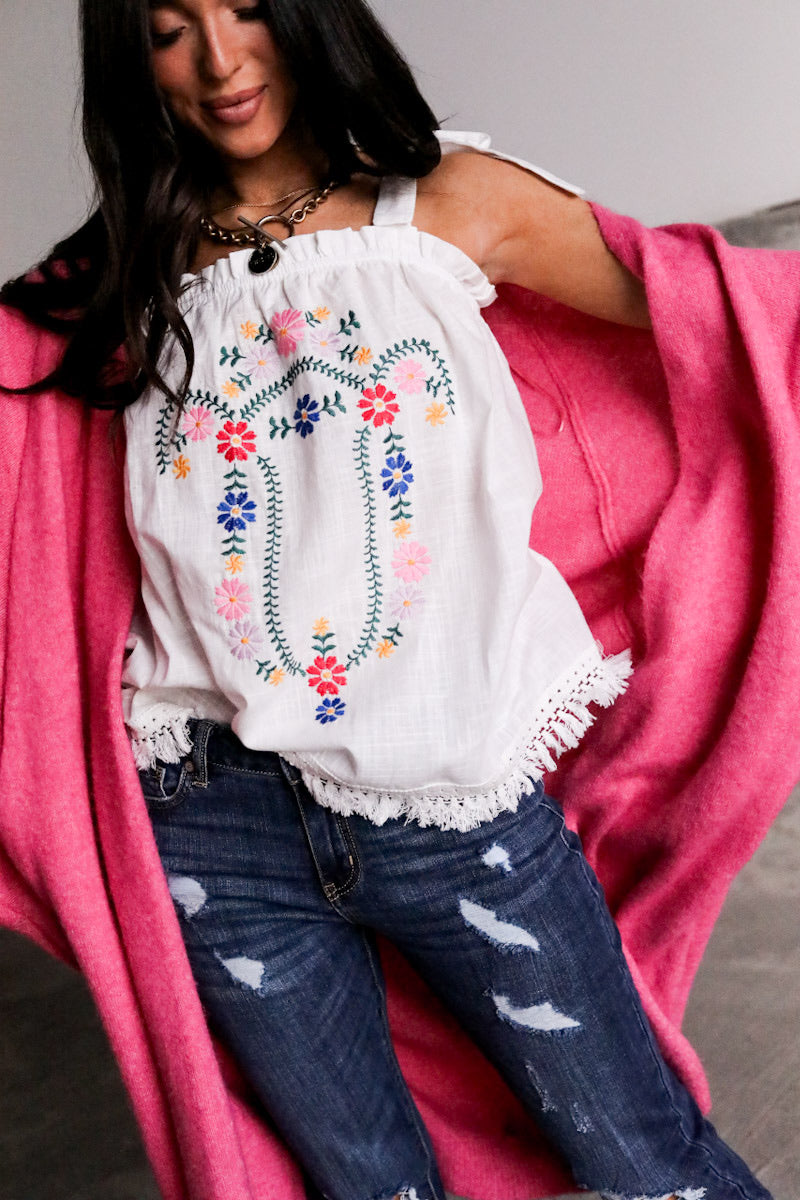 Briella Tank - White