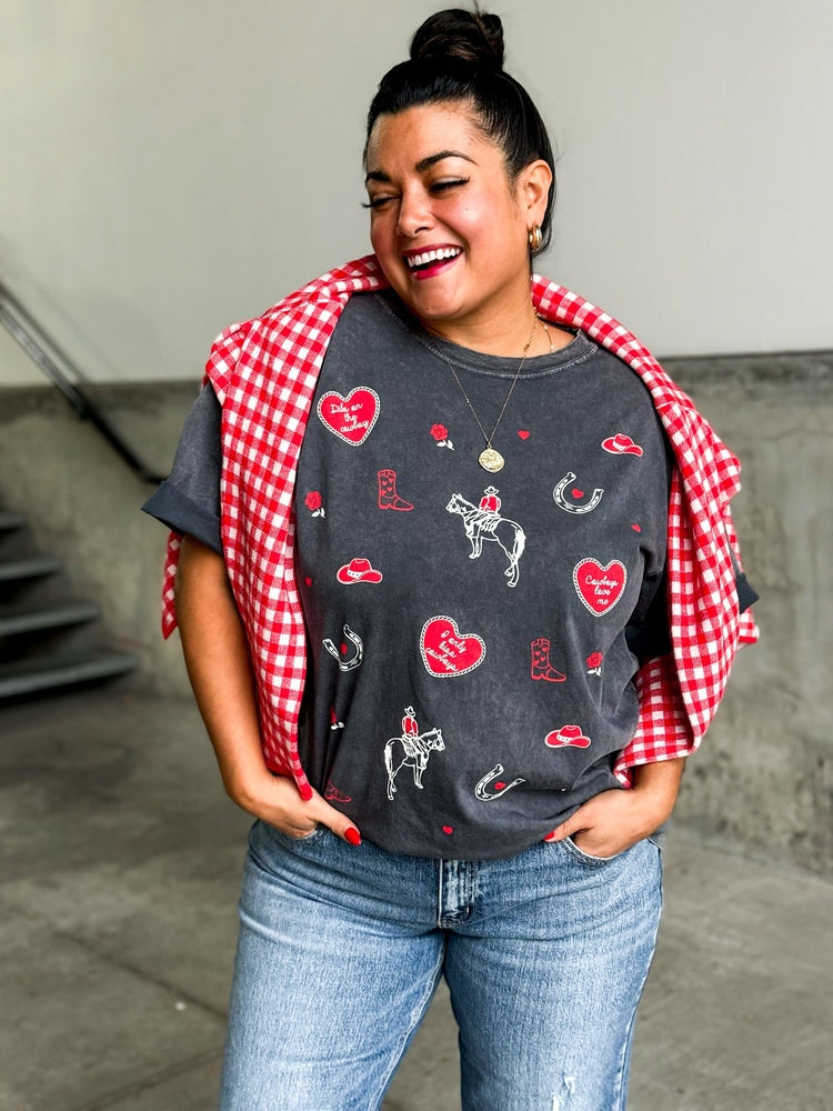 Cowboy Love Collage Tee