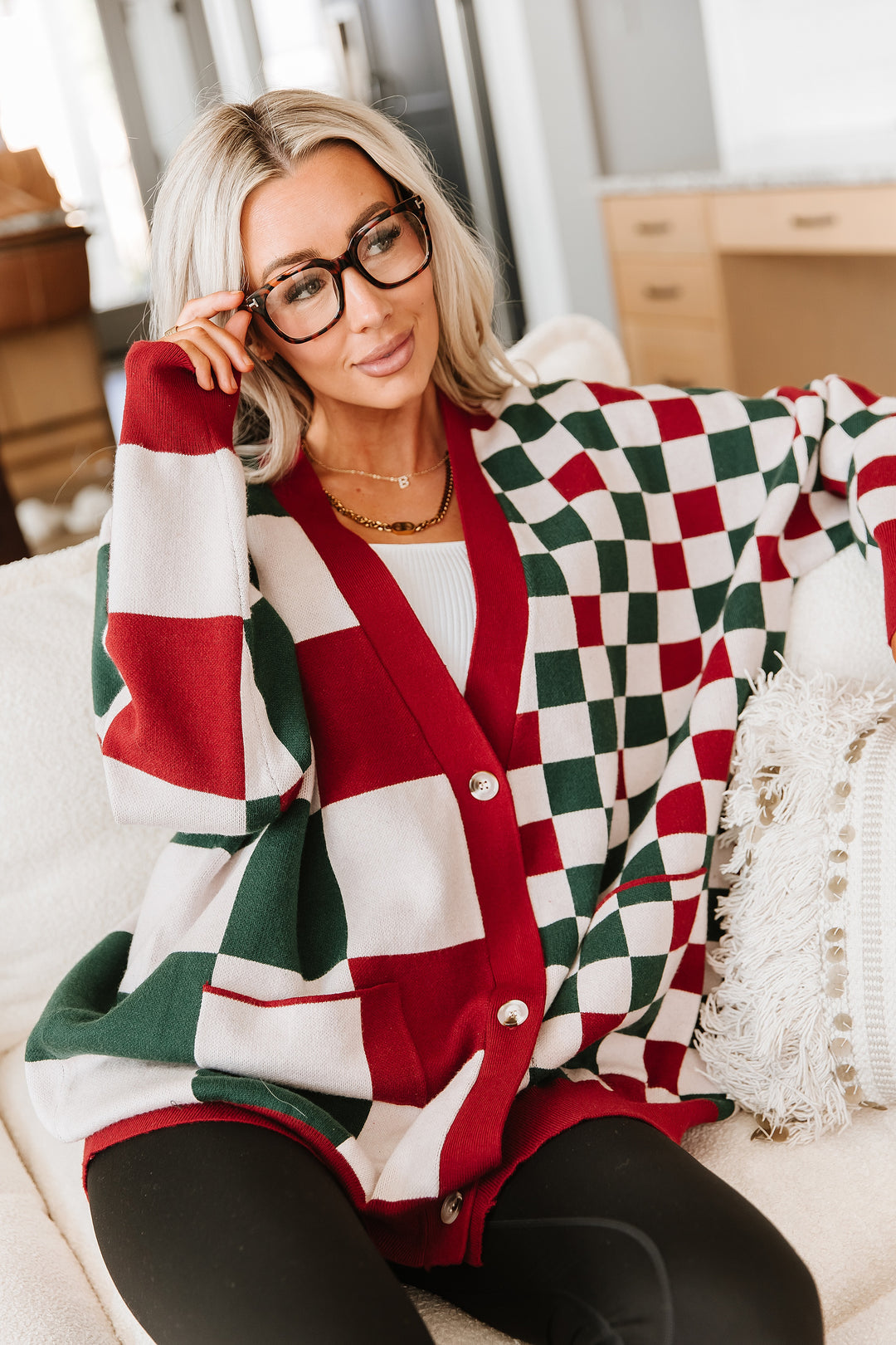 Oversized Cardigan - Checking It Twice