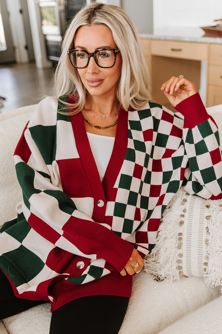 Oversized Cardigan - Checking It Twice