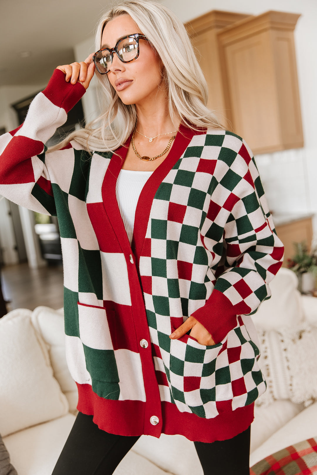 Oversized Cardigan - Checking It Twice