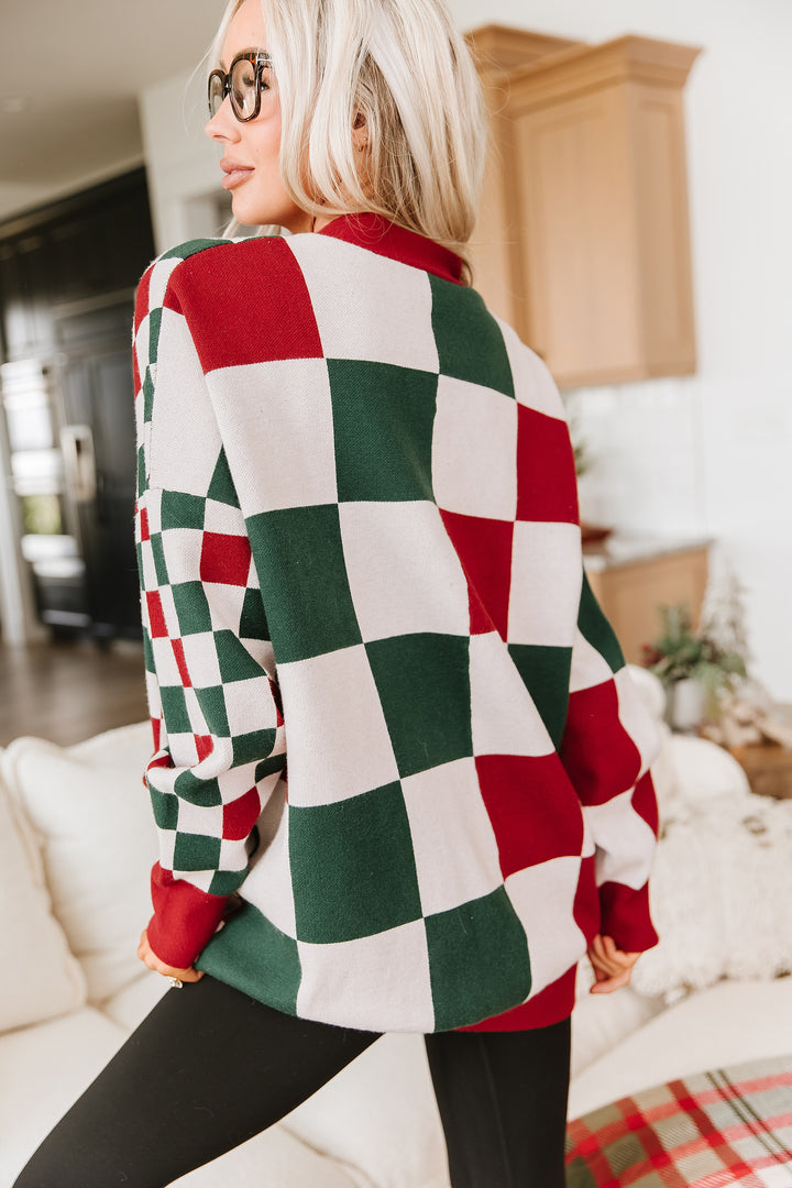 Oversized Cardigan - Checking It Twice