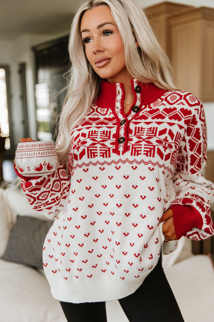 Oversized Henley - Mountain Morning