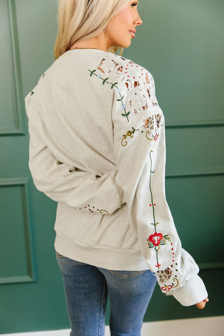 University SideSlit Pullover - First Frost