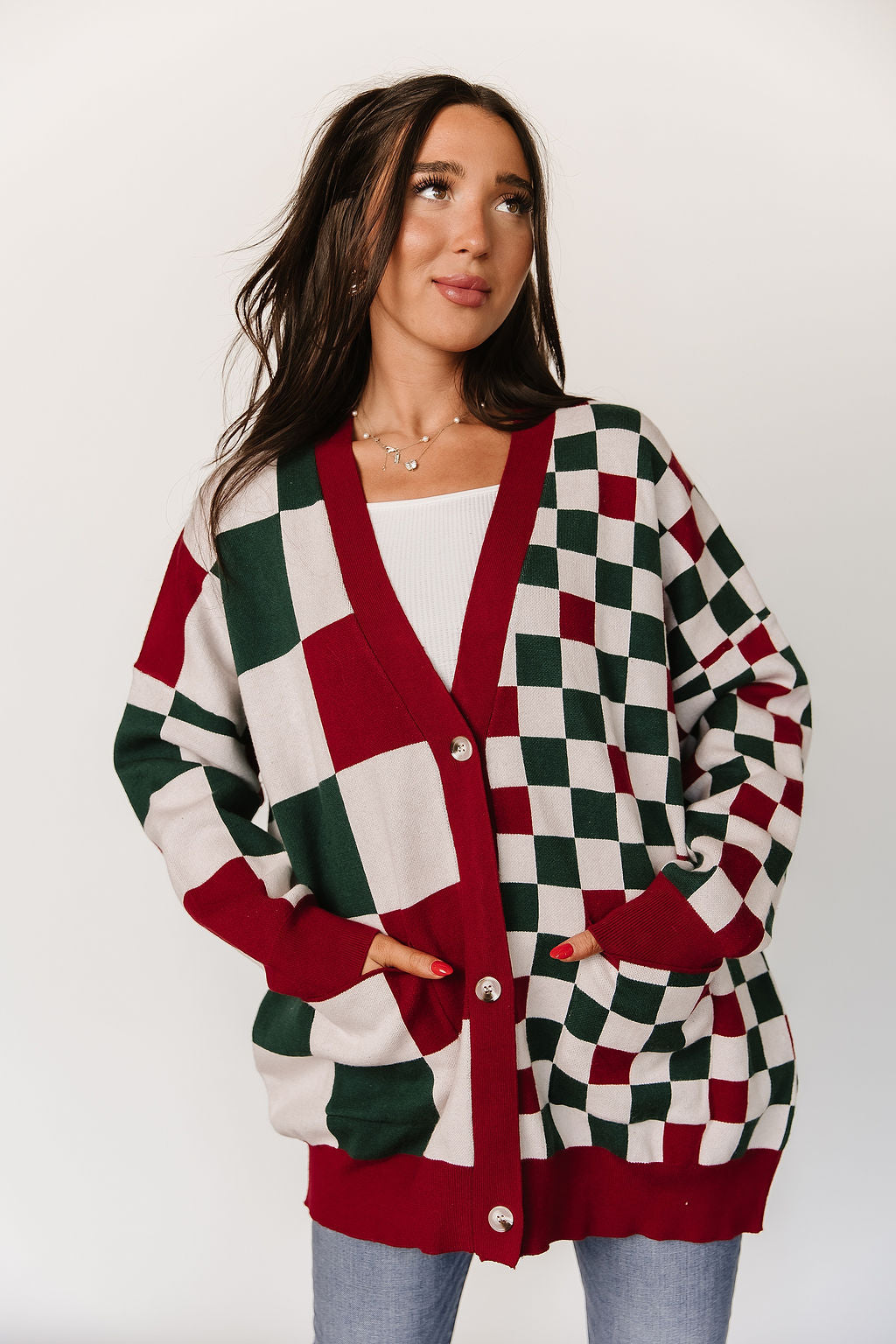 Oversized Cardigan - Checking It Twice