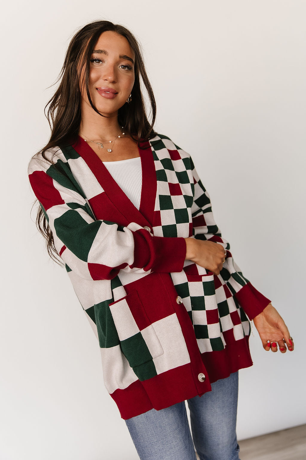 Oversized Cardigan - Checking It Twice