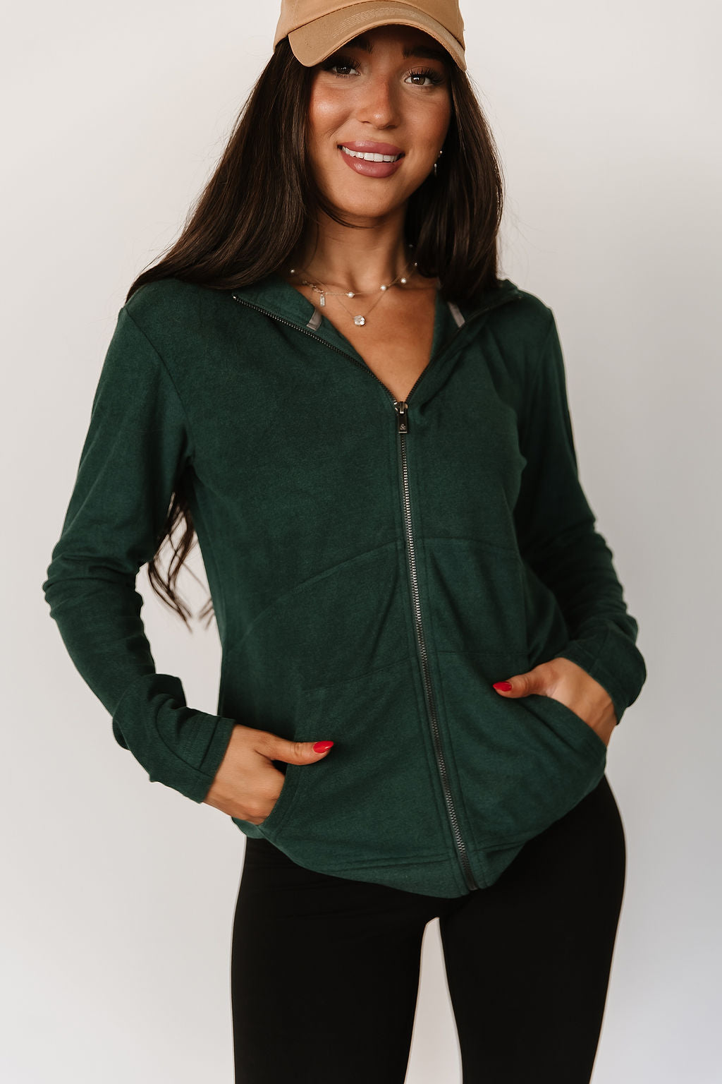 Performance Fleece FullZip Sweatshirt - Evergreen