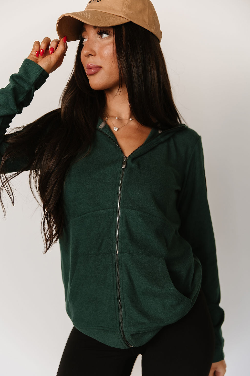 Performance Fleece FullZip Sweatshirt - Evergreen