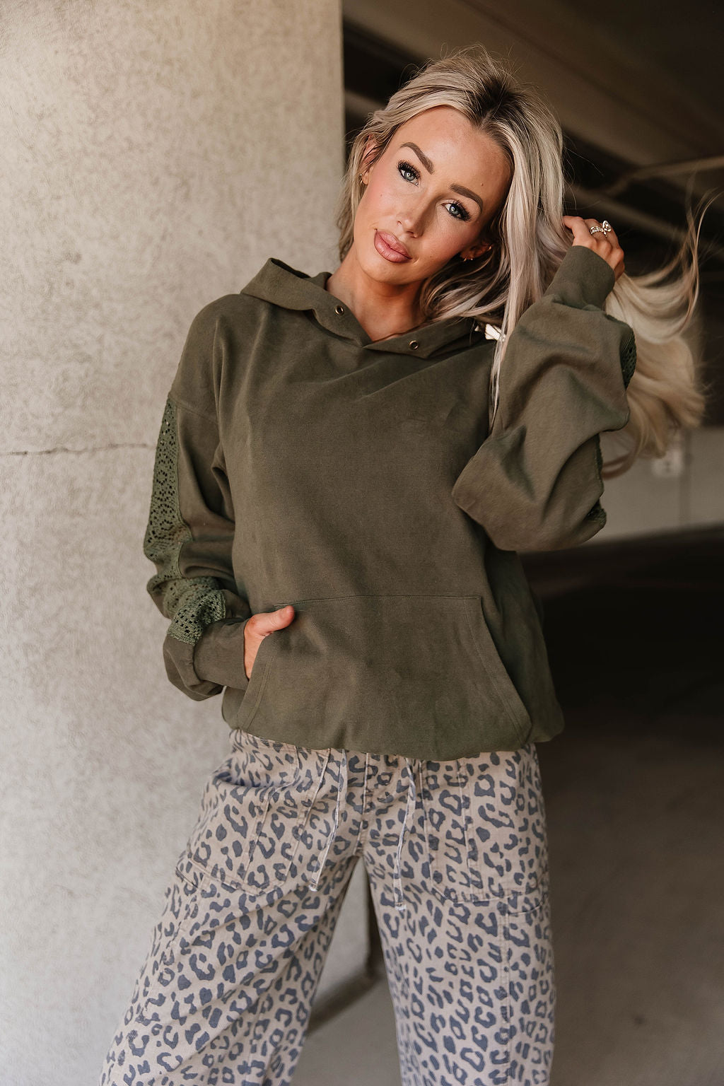 University Hoodie - Wonderstruck Olive