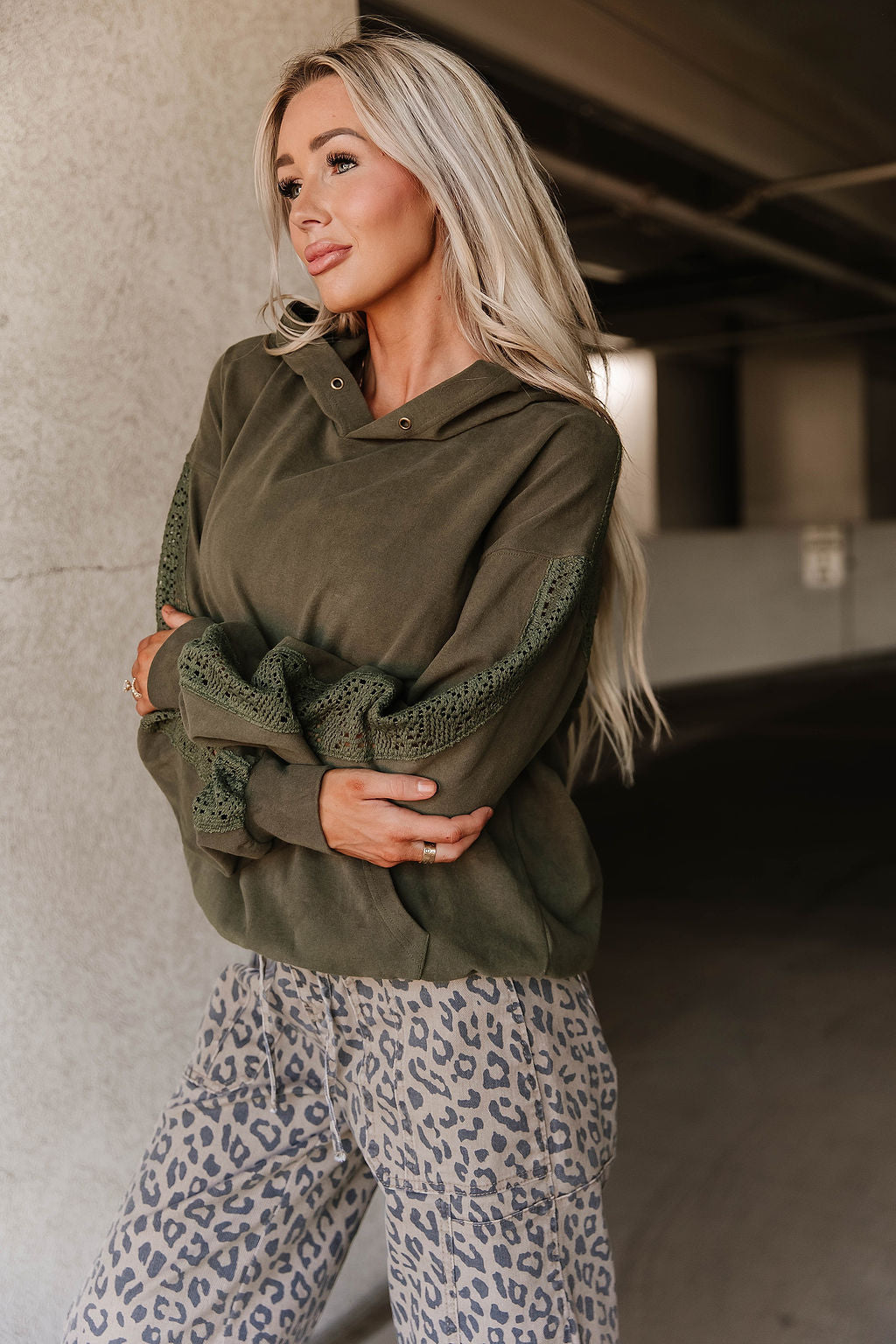 University Hoodie - Wonderstruck Olive