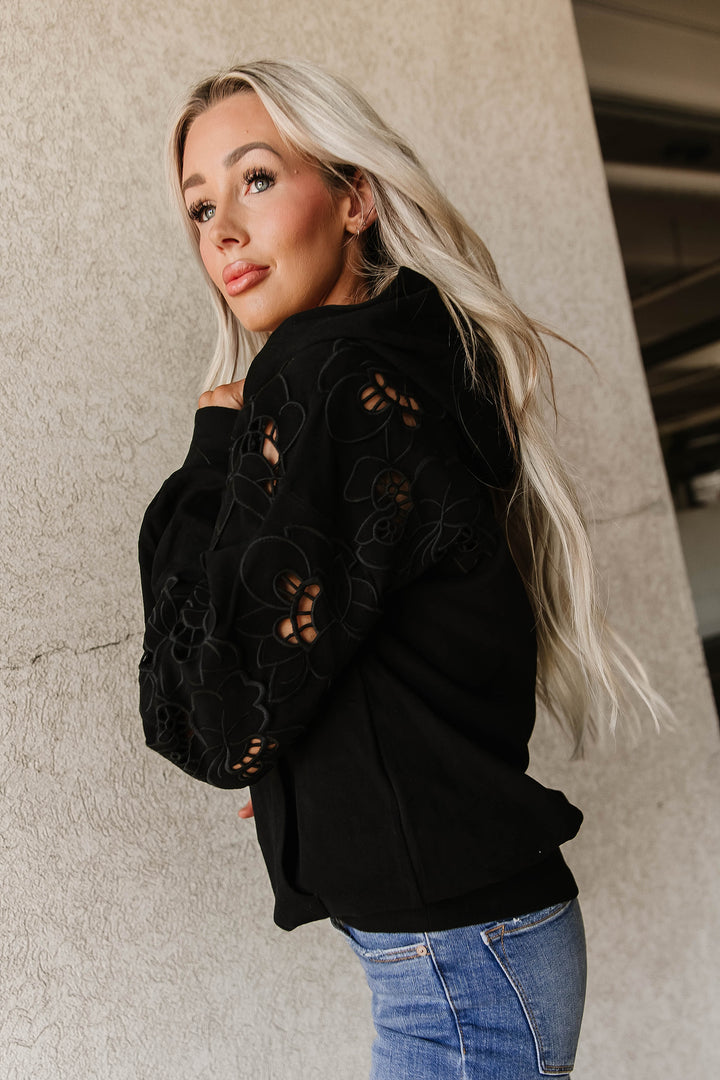 University Hoodie- Love Story Black