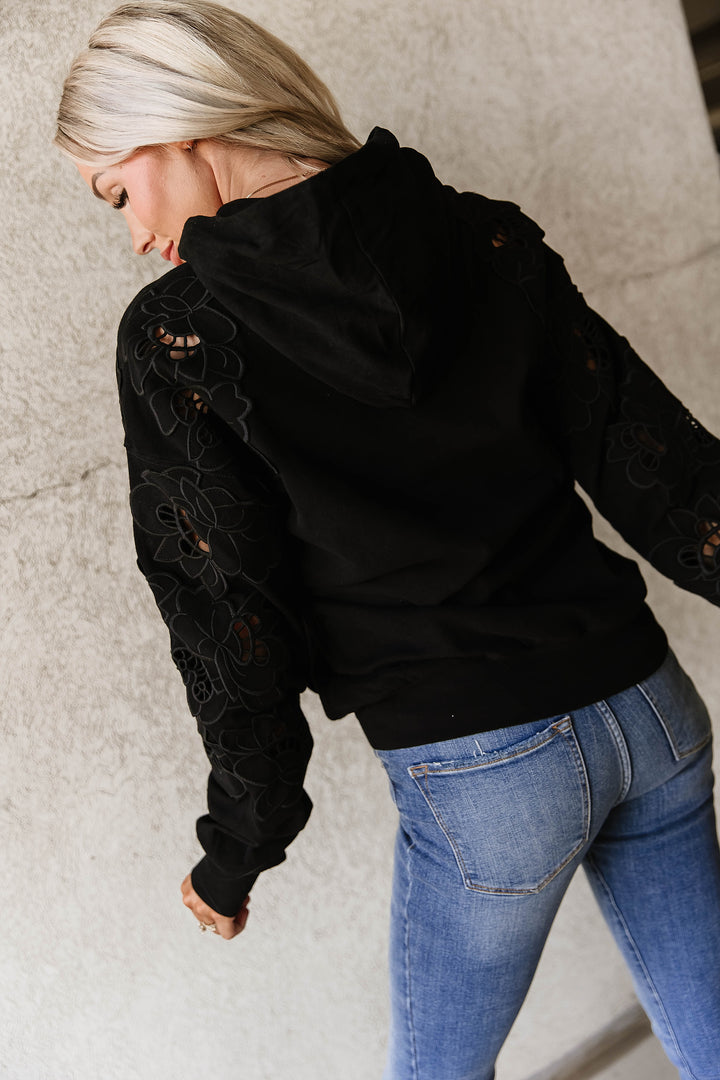University Hoodie- Love Story Black