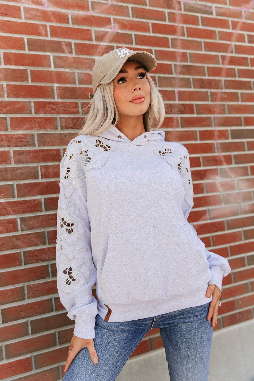 University Hoodie- Love Story Grey