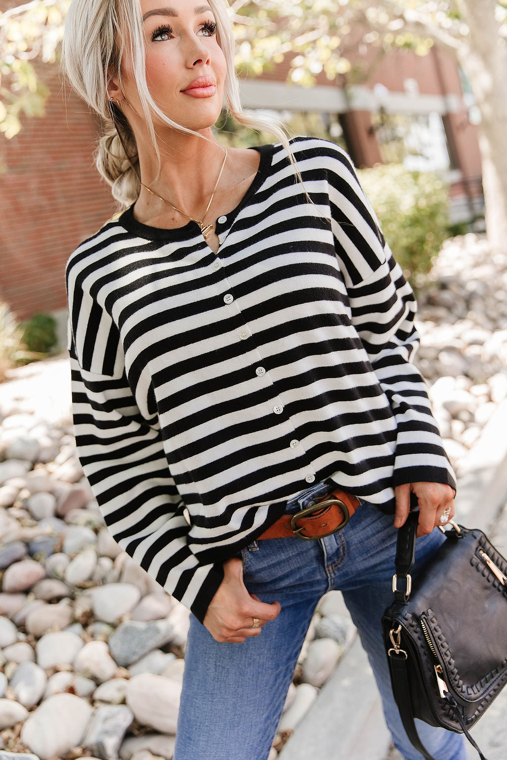 Classic Cardigan - Fine Lines
