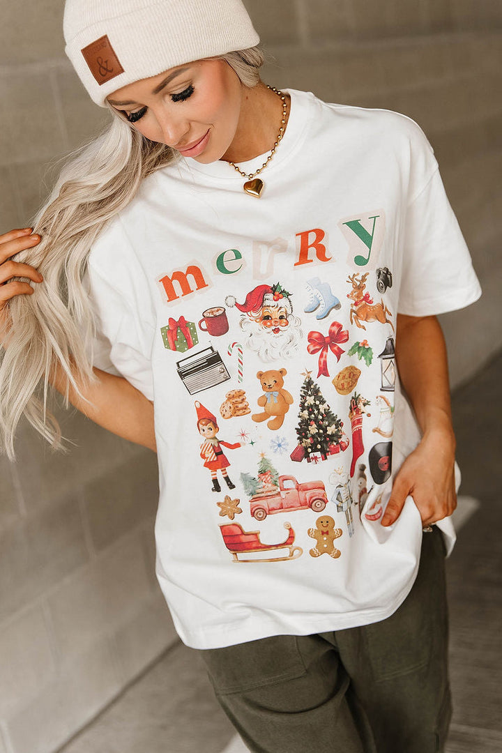 Boyfriend Tee - Merry Memories
