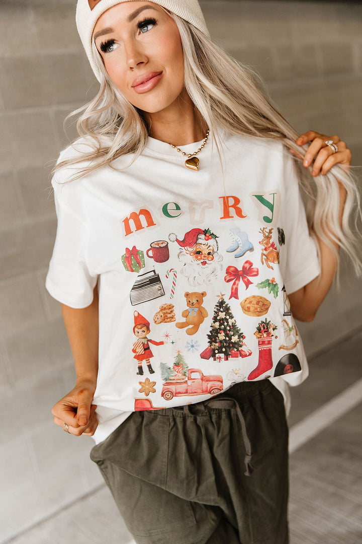 Boyfriend Tee - Merry Memories