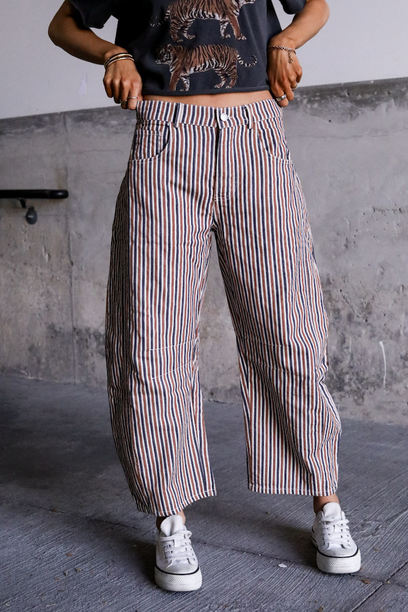 Astrid Striped Pants - Sienna
