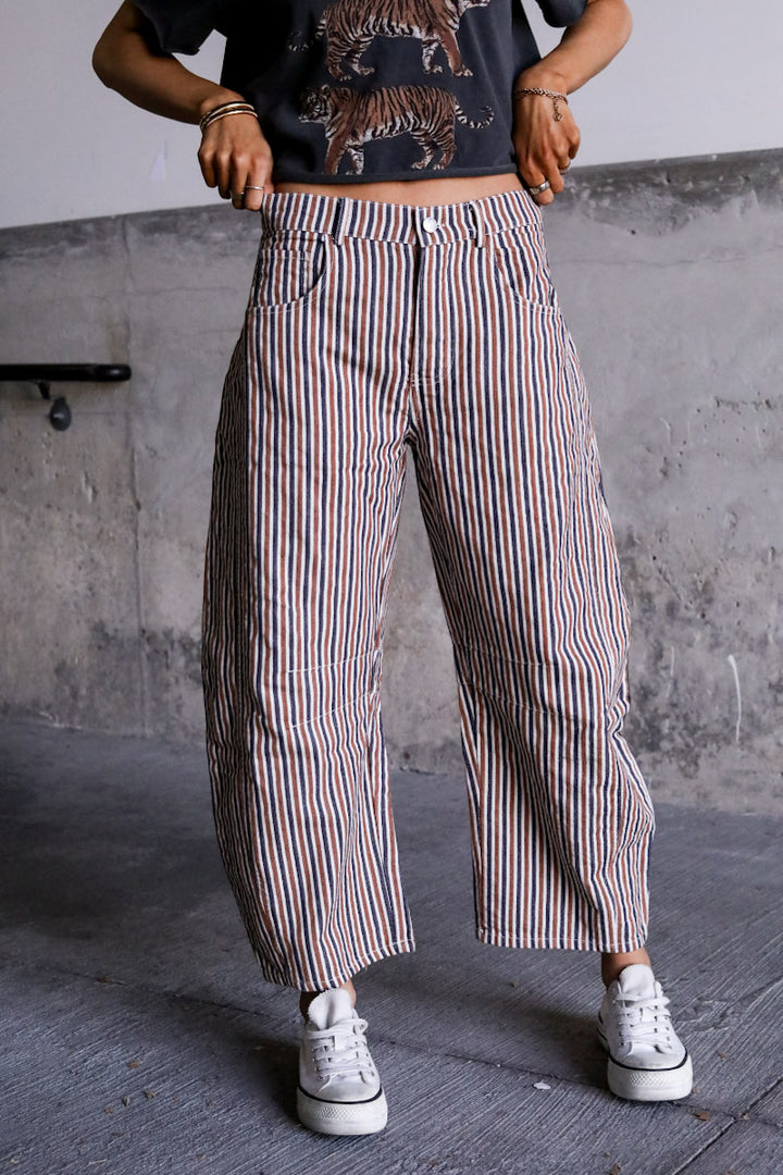 Astrid Striped Pants - Sienna