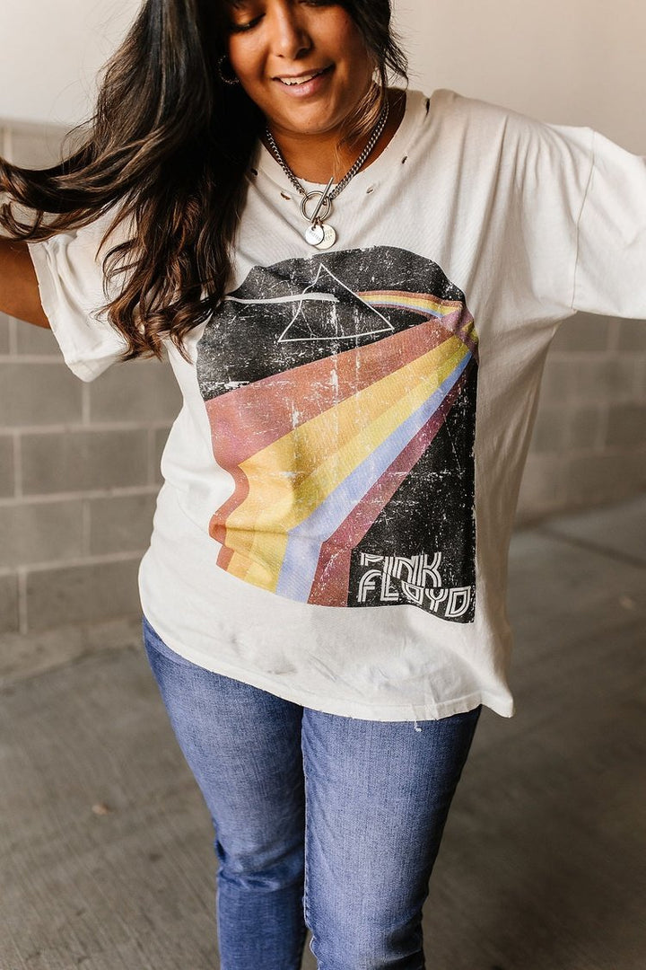 Pink Floyd Rainbow Tee - Mindy Mae's Marketcomfy cute hoodies