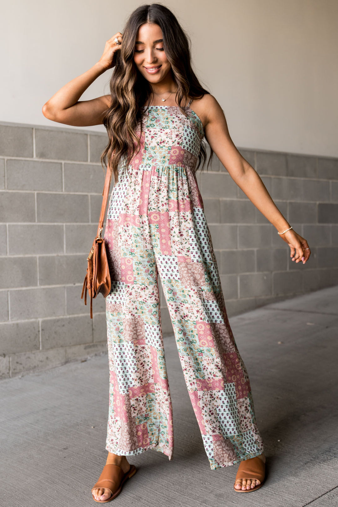 Boho Patchwork Tie Back Jumpsuit | Mindy Mae's Market