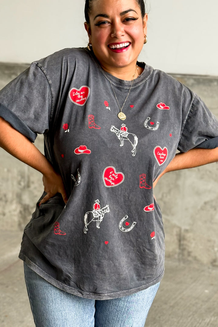 Cowboy Love Collage Tee