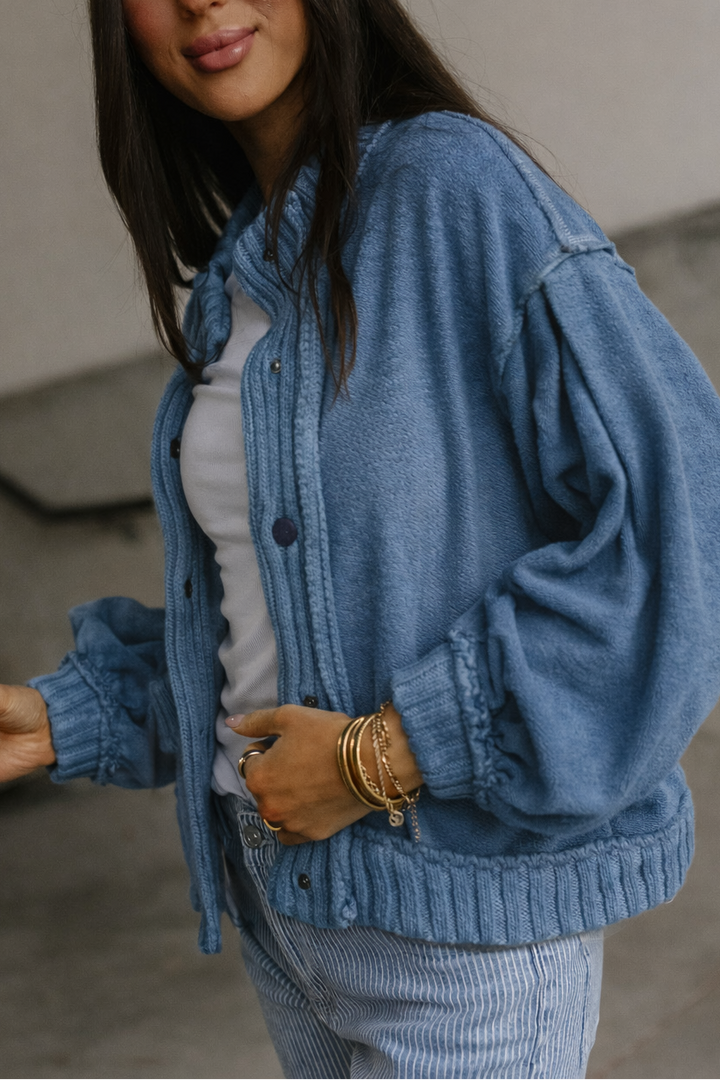 Dana Cardigan Jacket - Blue