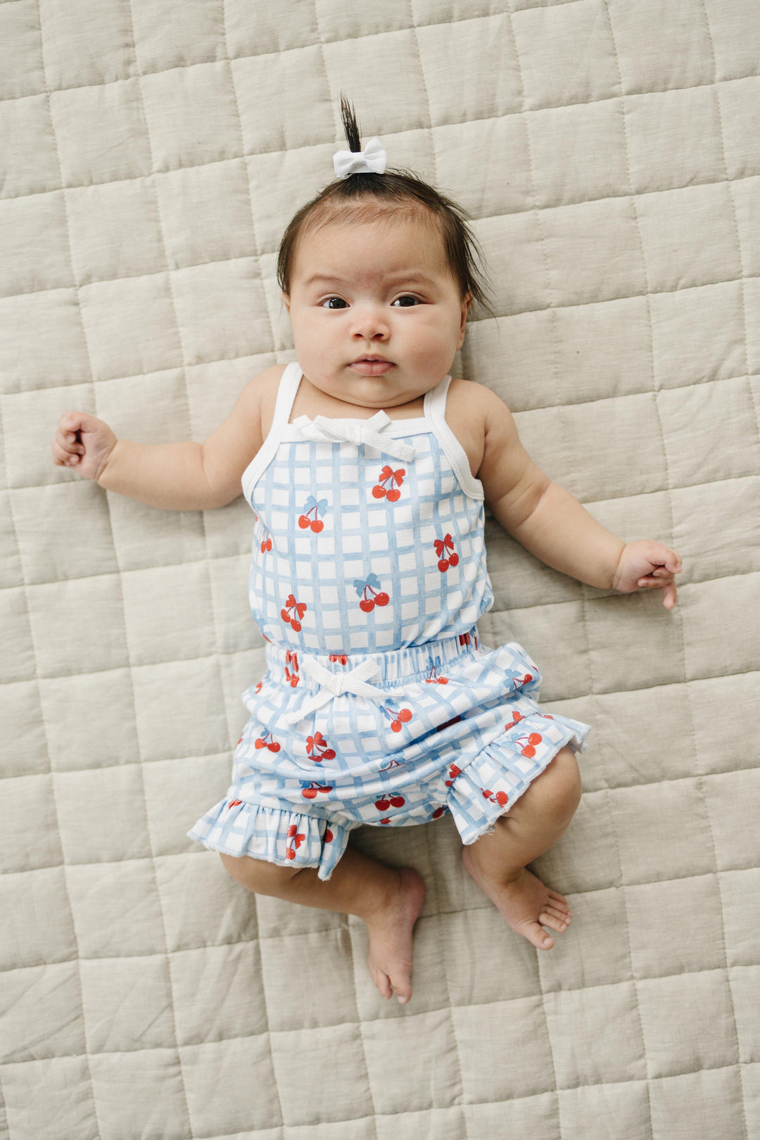 Shorts Set | Gingham Cherry
