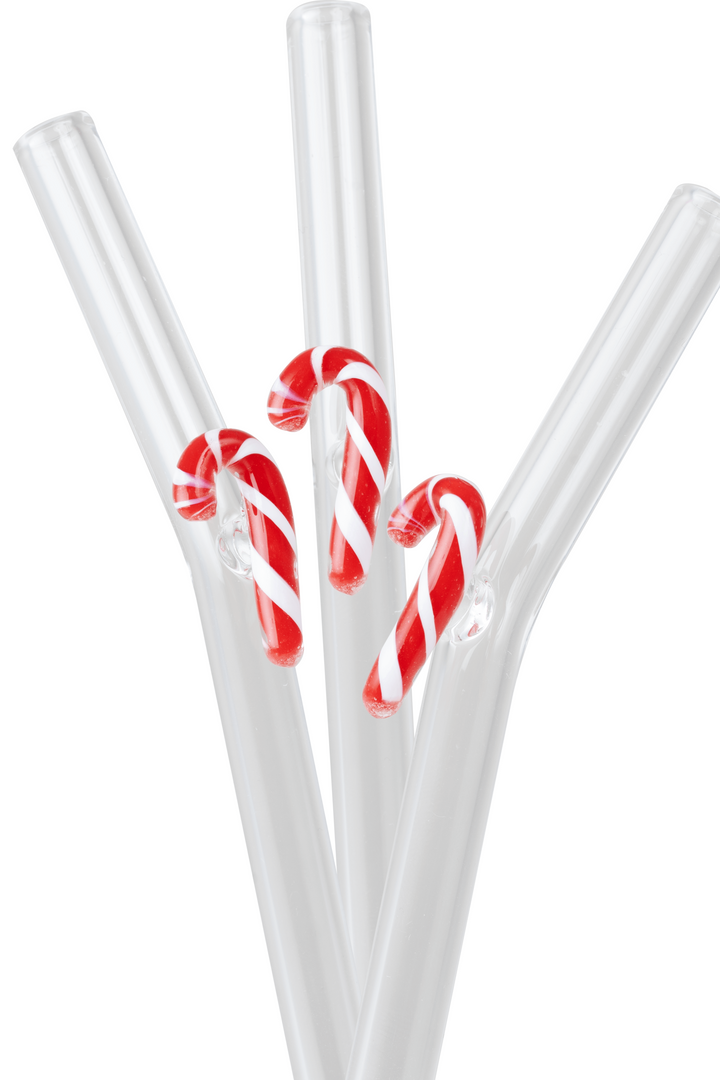 Christmas Glass Straws
