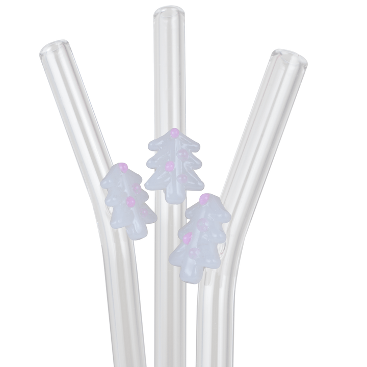 Christmas Glass Straws