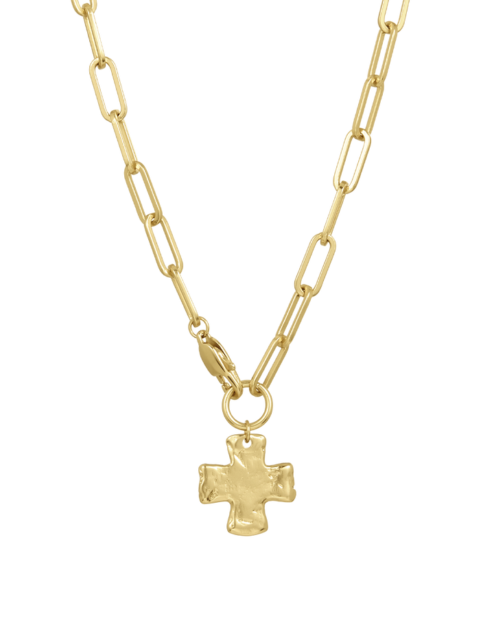 Chunky Cross Chain Necklace