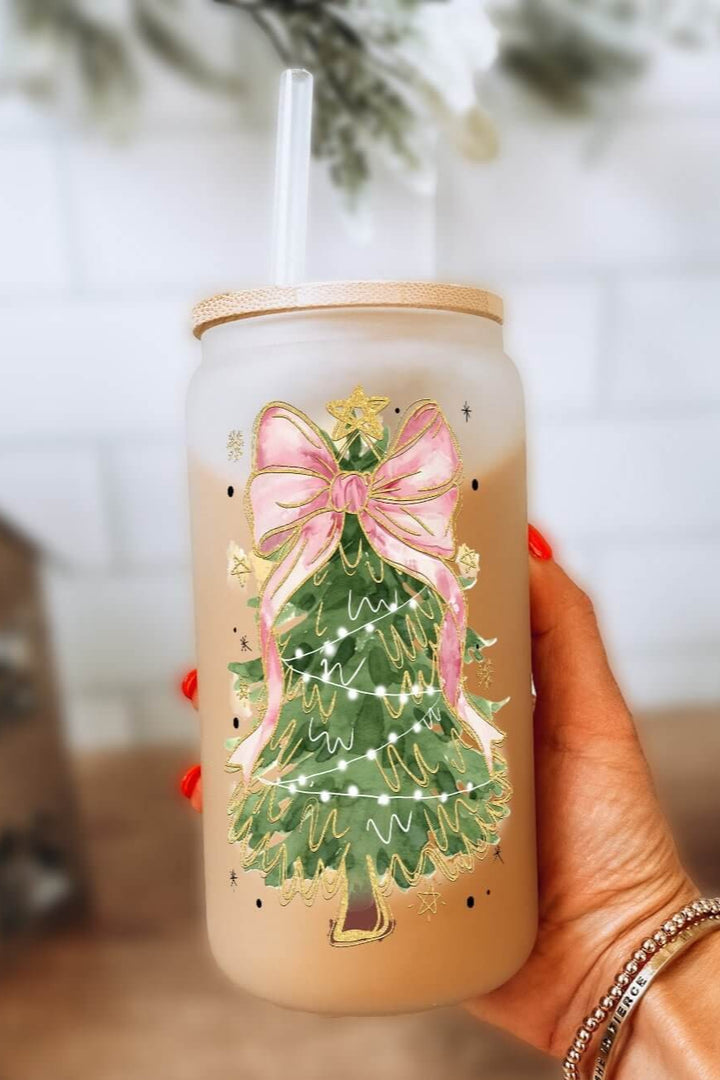 Coquette Bow Tree Cup With Lid and Straw