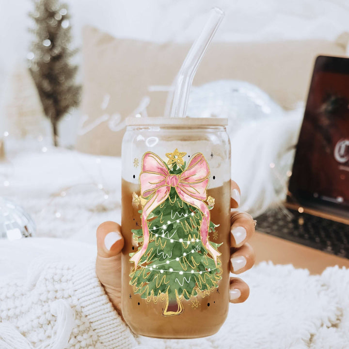 Coquette Bow Tree Cup With Lid and Straw