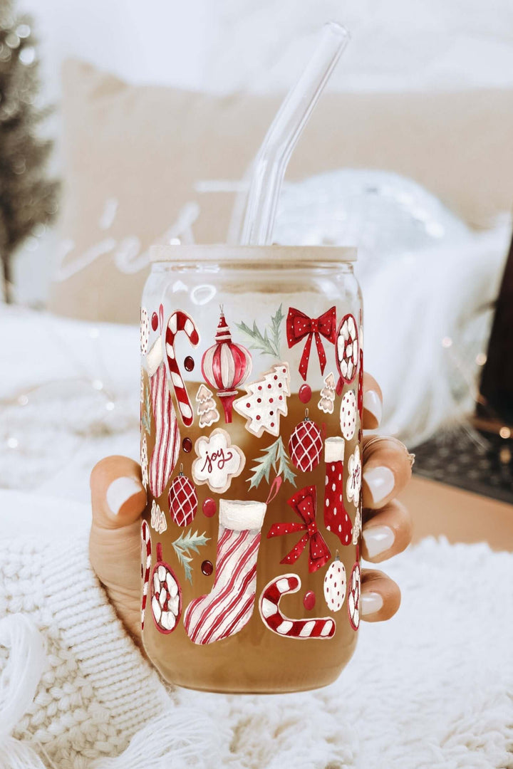Cozy Christmas Things Cup With Lid and Straw