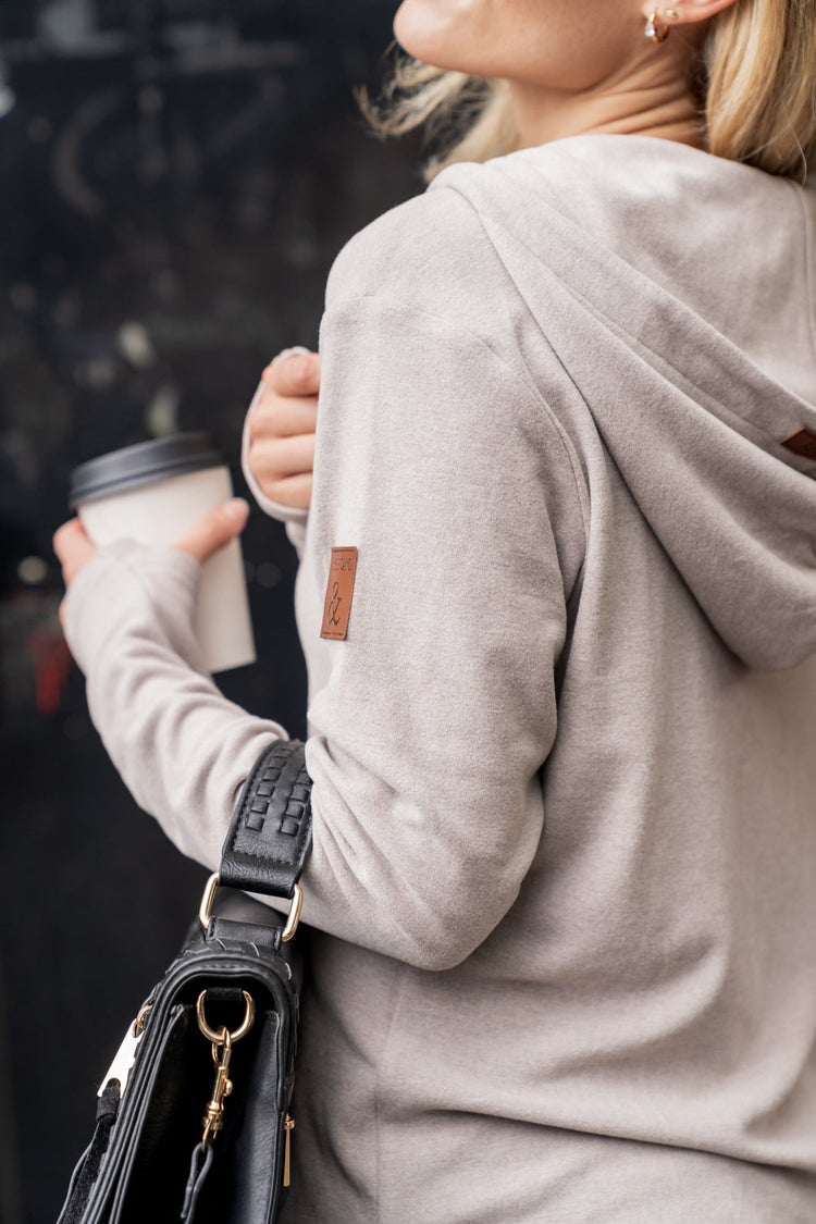 Performance Fleece FullZip Sweatshirt - Silver Sand