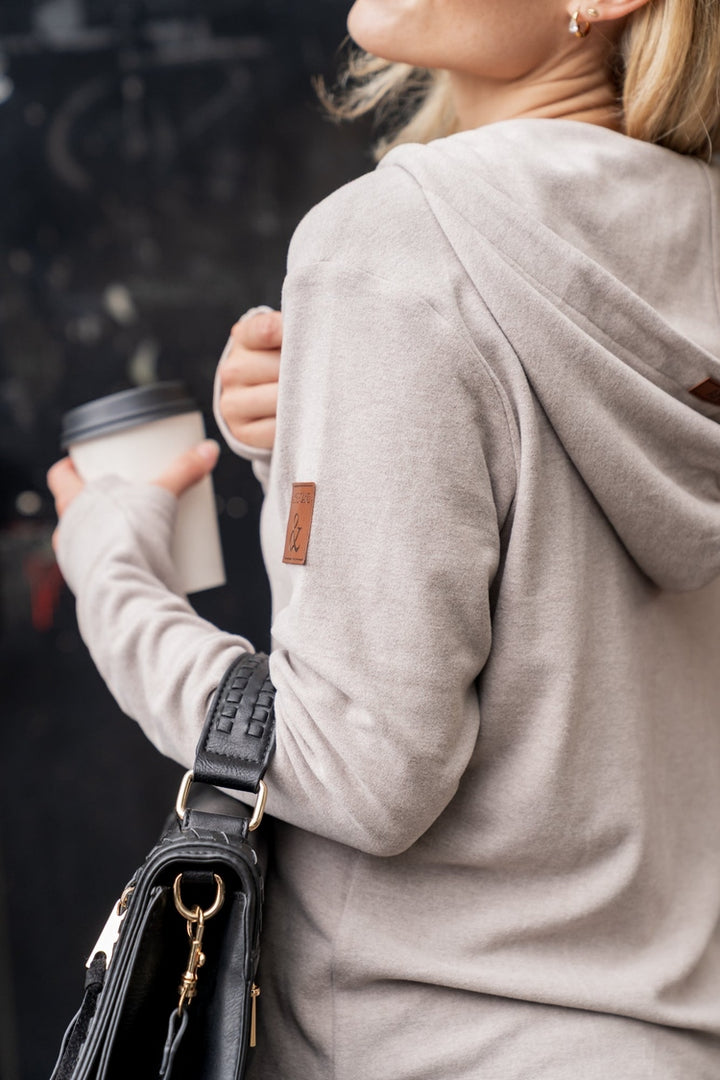 Performance Fleece FullZip Sweatshirt - Silver Sand