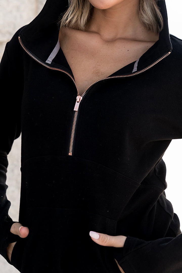 HalfZip Sweatshirt - Midnight Rose