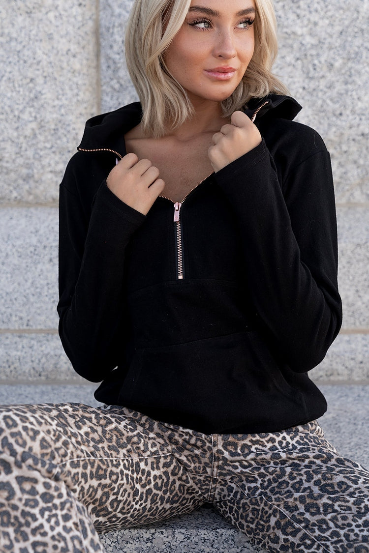 HalfZip Sweatshirt - Midnight Rose