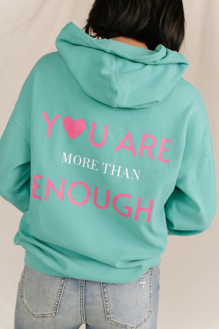 University Hoodie - You Are More Than Enough - Mindy Mae's Marketcomfy cute hoodies