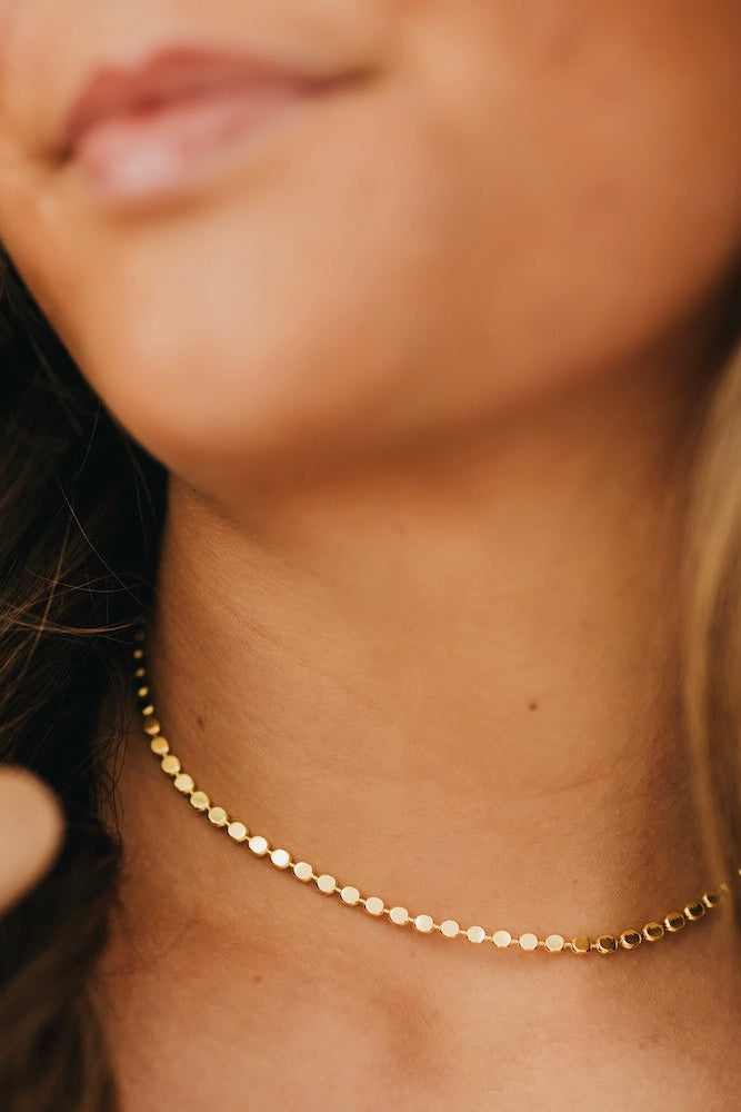 Dakota Disc Chain Necklace - WATERPROOF