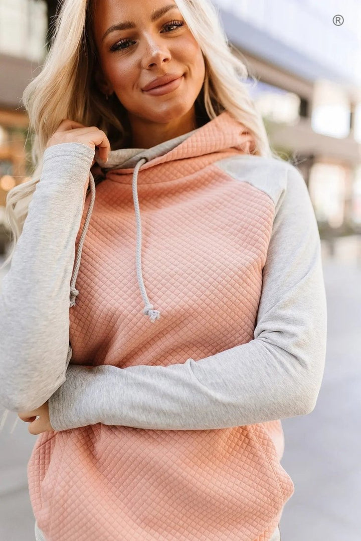 DoubleHood™ Sweatshirt - Just Peachy  Mindy Mae's Market Clothing