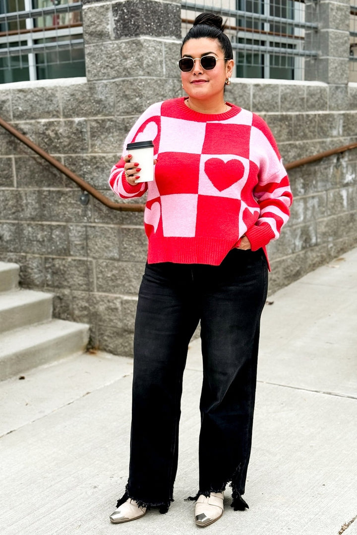 Checked Into Love Sweater