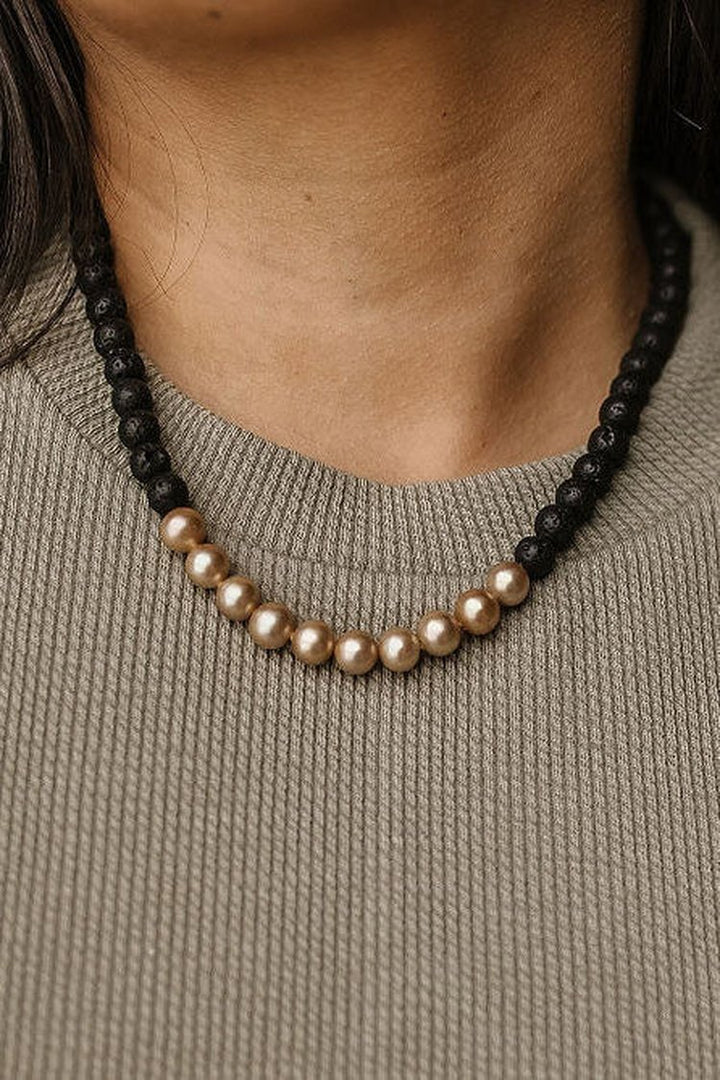 Ignite Necklace - Mindy Mae's Market - Lava Bead Statement Necklace