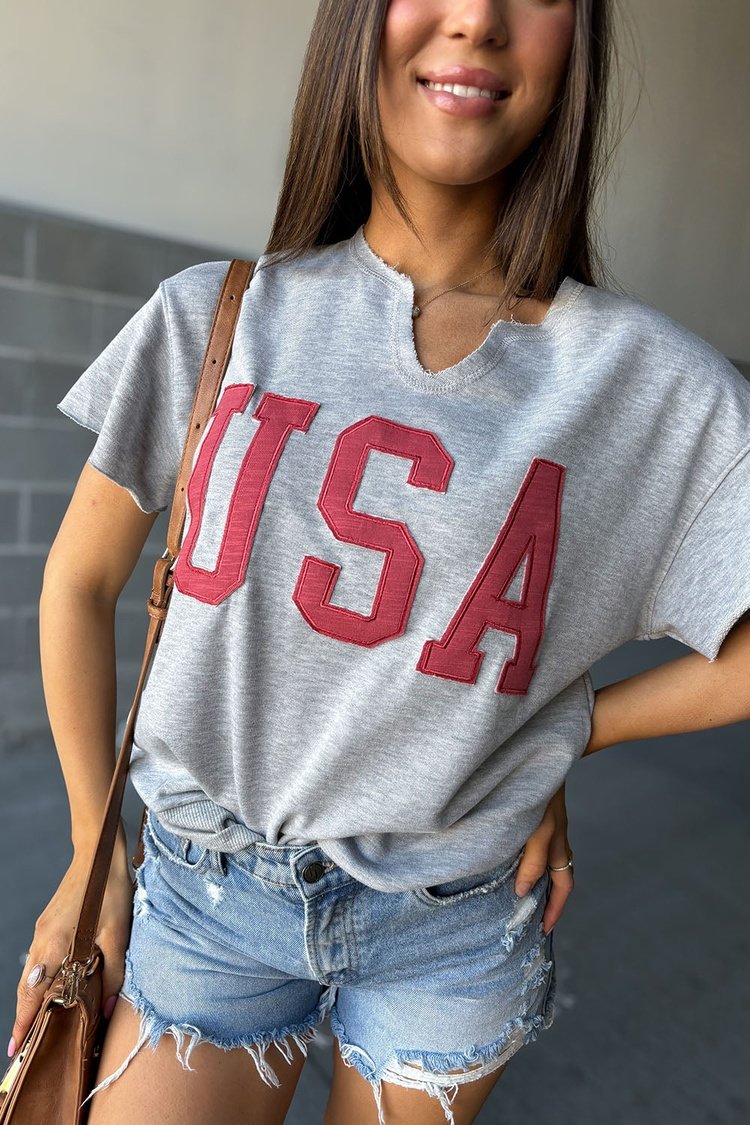 USA Cut Off Tee - Mindy Mae's Marketcomfy cute hoodies